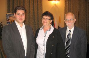 Od lewej; Stanisław Sołowiew, Krystyna Kubiszyn, Wojciech Kowalski. Fot. Zenobia Kulik